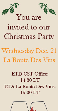 CST Christmas wine route